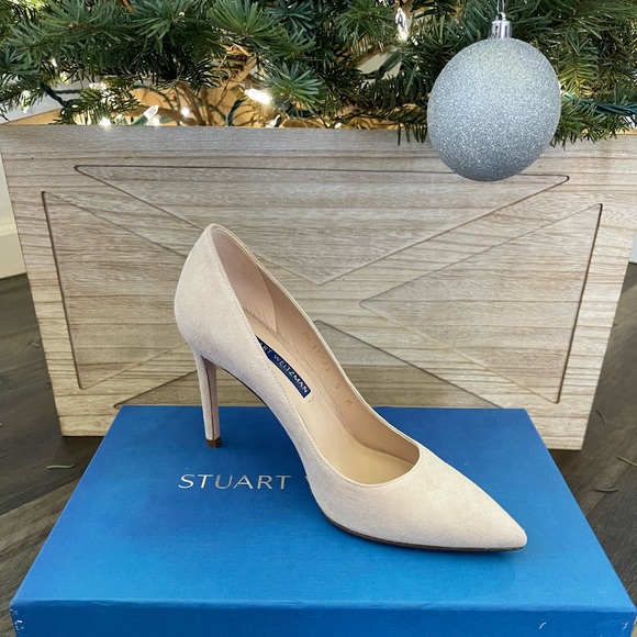 Stuart Weitzman Leigh 95 Dolce Suede Pumps Size 5.0 - Picture 7 of 12